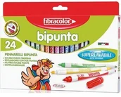 Flamastry - Fibracolor PISAKI DWUSTRONNE DOUBLE POINT X24 - miniaturka - grafika 1