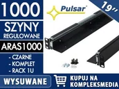 Akcesoria do szaf serwerowych - PULSAR Wysuwana szyna do szafy RACK 19 ARAS1000 czarna / W PAKIETACH KUPISZ TANIEJ! ARAS1000 - miniaturka - grafika 1