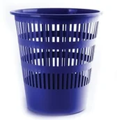 Kosze biurowe - Donau BIELLA Kosz na śmieci 12l mały niebieski DN355-1 - miniaturka - grafika 1