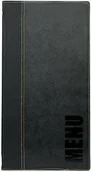 Wyposażenie lokali gastronomicznych - Securit Karta Menu Trendy | Czarna | Wydłużona | 18x36cm MC-TR45-BL - miniaturka - grafika 1