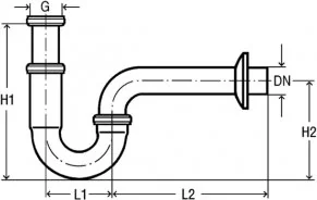 Viega półsyfon umywalkowy rurowy 305 611 305611 - Syfony - miniaturka - grafika 3