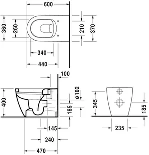 Duravit Me by Starck 2169090000 - Miski WC - miniaturka - grafika 2