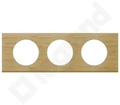 Klawisze i ramki - Legrand 069053 CELIANE RAMKA DĄB X3 POZ/PION - miniaturka - grafika 1