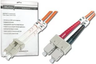 Digitus Patch cord światłowodowy FO MM 50/125 OM2 LC-SC 2m DK-2532-02 - Kable światłowodowe - miniaturka - grafika 2
