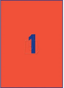 Avery Zweckform Etykiety kolorowe trwałe Zweckform czerwone 210 x 297mm 100 ark./op. 3470 - Etykiety samoprzylepne i bloki etykiet - miniaturka - grafika 3