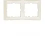 Klawisze i ramki - Berker RAMKA PODWÓJNA POZIOMA Z POLEM OPISOWYM KREMOWA B.KWADRAT - 10228912 - miniaturka - grafika 1