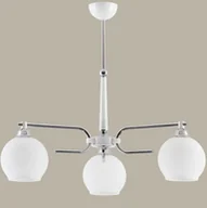 Lampy sufitowe - Jupiter AXEL chrom/Biały 3 zwis - Żyrandol/lampa wisząca 3x E27 (max 60W) 1398-A - miniaturka - grafika 1