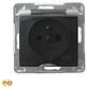 Gniazdka elektryczne - Ospel Impresja Modul Metalik Gniazdo bryzgoszczelne z uziemieniem, IP-44 GPH-1YZ/m/18/d - miniaturka - grafika 1