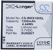 Baterie do telefonów - Cameron Sino Wiko Sunset 1200mAh 4.44Wh Li-Ion 3.7V () CS-WKS100SL - miniaturka - grafika 1