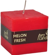 Świece - Pro Candle wieca zapachowa ProCandle 791020 / sześcian / melon - miniaturka - grafika 1