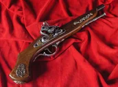 Repliki - broń - WŁOCHY NAPOLEOŃSKI POSTARZANY PISTOLET SKAŁKOWY - miniaturka - grafika 1