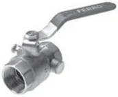 Akcesoria grzewcze - Ferro Zawór kulowy 1/2 ze spustem nakrętno - nakrętny KPO1 - miniaturka - grafika 1