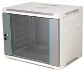 Szafy rack - Alantec Aicom szafka rack 19"" 6U 600x450 szara drzwi szklane (SW-6U-600-450-N-DSJ-OP-RP-B-S) - miniaturka - grafika 1