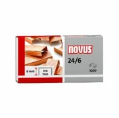 Zszywki - NOVUS ZSZYWKI MIEDZIOWANE NOVUS 24/6 X 1000 zakupy dla domu i biura 040-0206 NO - miniaturka - grafika 1
