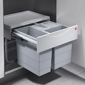 Kosze na śmieci - Hailo 3644731 pojemnik na odpady TR Swing 50.3/29 do szafek od 500 MM szerokość z drzwiami obrotowymi 3644731 - miniaturka - grafika 1