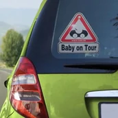 Zabezpieczenia dla dzieci - Reer Tabliczka do Auta Baby on Tour 80210 - miniaturka - grafika 1
