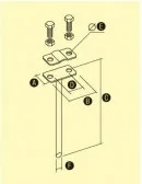 Piorunochrony - Uchwyt DYSTANSOWY WBIJANY C=160MM OC - miniaturka - grafika 1