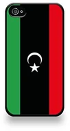 Etui i futerały do telefonów - LD Case LD coqip4_103 Case Schutzhülle für iPhone 4/4S, Motiv Flagge Libyen - miniaturka - grafika 1