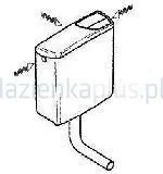 Geberit exposed cistern ap140 dual flush water supply conn - Akcesoria do armatury i ceramiki - miniaturka - grafika 2