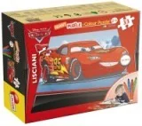 Puzzle - Lisciani Puzzle 33 cars dwustronne gigant plus kształt - miniaturka - grafika 1