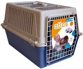 Transportery dla kotów - Ferplast Atlas 30 Open - Transporter z otwieranym sufitem beżowo-niebieski [7301 - miniaturka - grafika 1