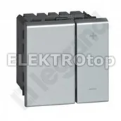 Wyłączniki światła i elektryczne - Legrand MOSAIC - ŚCIEMNIACZ UNIWERSALNY 3-400 W ALUMINIOWY, 079207, - miniaturka - grafika 1