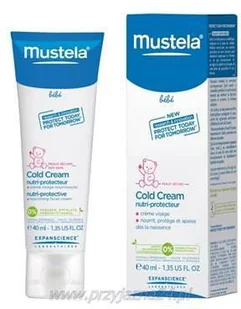Mustela LABORATOIRES EXPANSCIENCE Bebe Krem odżywczy z Cold Cream do twarzy 40 ml 7066789 - Kremy dla dzieci - miniaturka - grafika 2