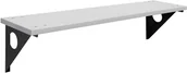 Meble do szkół i przedszkoli - AJ Ławka ścienna z szarego laminatu o dł. 1000mm 237091 - miniaturka - grafika 1