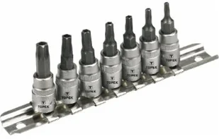 Topex Nasadki z końcówką torx z otworem 39D378 - Klucze i nasadki - miniaturka - grafika 3
