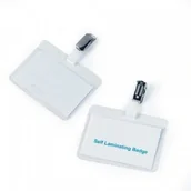 Identyfikatory - Durable Identyfikator samolaminujący 54x90 mm z klipem - miniaturka - grafika 1