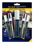 Kredki, ołówki, pastele i pisaki - SECURIT Markery kredowe białe 5 szt MIX do tablic kredowych szklanych i suchościeralnych SECURIT BL-SMAMIX-V5-WT - miniaturka - grafika 1