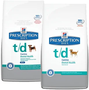Hills Prescription Diet T/D Mini Dental Health Canine 20 kg - Sucha karma dla psów - miniaturka - grafika 2