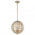 Elstead Lighting Lampa wisząca ARABESQUE kol. Srebrny PATYNA (FE/ARABESQUE3) - Feiss - - Lampy sufitowe - miniaturka - grafika 2
