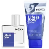 Zestawy perfum męskich - Mexx SET Life Is Now M) edt 30ml + sg 50ml - miniaturka - grafika 1
