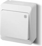 Wyłączniki światła i elektryczne - Elektro-Plast Wyłącznik nadtynkowy N. HERMES krzyżowy ŁNT-7 biały 0338-02 - miniaturka - grafika 1