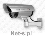 Akcesoria do monitoringu - Eura-Tech Atrapa kamery EURA AK-01B3 zewnętrzna srebrna obudowa - miniaturka - grafika 1