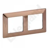 Klawisze i ramki - Legrand Ramka podwójna Valena Life miedziana 754162 - miniaturka - grafika 1