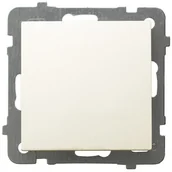 Wyłączniki światła i elektryczne - LEDart 1-biegunowy, Ospel AS ŁP-1G/m/27, bez ramki, kolor ecru - miniaturka - grafika 1