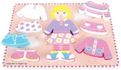 Układanki dla dzieci - Bigjigs Toys Ubieramy dziewczynkę układanka - miniaturka - grafika 1