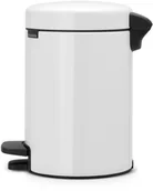 Kosze na śmieci - Brabantia Kosz na śmieci pedałowy NewIcon 3l biały - miniaturka - grafika 1