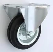 Kółka i bloczki - Zabi Koło metalowo-gumowe w obudowie stałej fi 100 - miniaturka - grafika 1