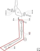 Części i akcesoria do maszyn rolniczych - CNH LINKA GAZU RĘCZNEGO 87543965 - miniaturka - grafika 1