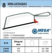 Akcesoria do elektronarzędzi - MEGA MINI OPRAWKA DŁUGOŚĆ 150 mm 23000 - miniaturka - grafika 1