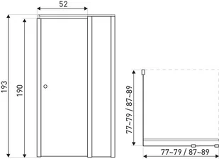 Novoterm Kerra Lydia 80x80 profil chrom szkło transparentne - Kabiny prysznicowe - miniaturka - grafika 2