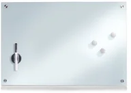 Tablice i flipcharty - Szklana tablica magnetyczna MEMO + 3 magnesy 60x40 cm ZELLER B00L7WT4NY - miniaturka - grafika 1