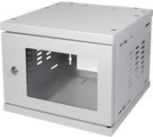 Szafy rack - LogiLink Szafa rack wisząca 10 W06Z33G 4 U szary - miniaturka - grafika 1