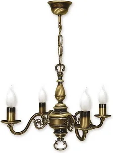 Lemir Świecznik żyrandol 4 - punktowy - Patyna 384/W4 426 / 384/W4 - Lampy sufitowe - miniaturka - grafika 3