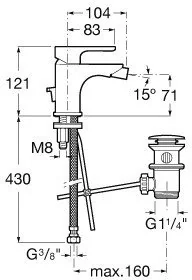 Roca L20 XL A5A6A09C00 - Baterie bidetowe - miniaturka - grafika 2