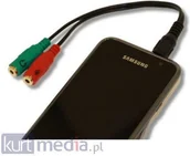 Adaptery i przejściówki - Manhattan Kabel /Adapter audio stereo 1 x jack 3.5 mm 4-pinowy na 2 x jack 3.5mm - miniaturka - grafika 1