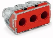 Inne akcesoria elektryczne - Wago Złączka instalacyjna 3x6mm czerwona 773-173 - miniaturka - grafika 1